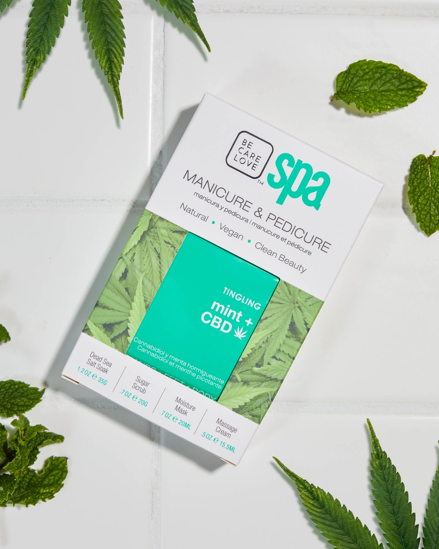 BCL Spa 4-in-1 Packet Box, Tingling Mint + CBD