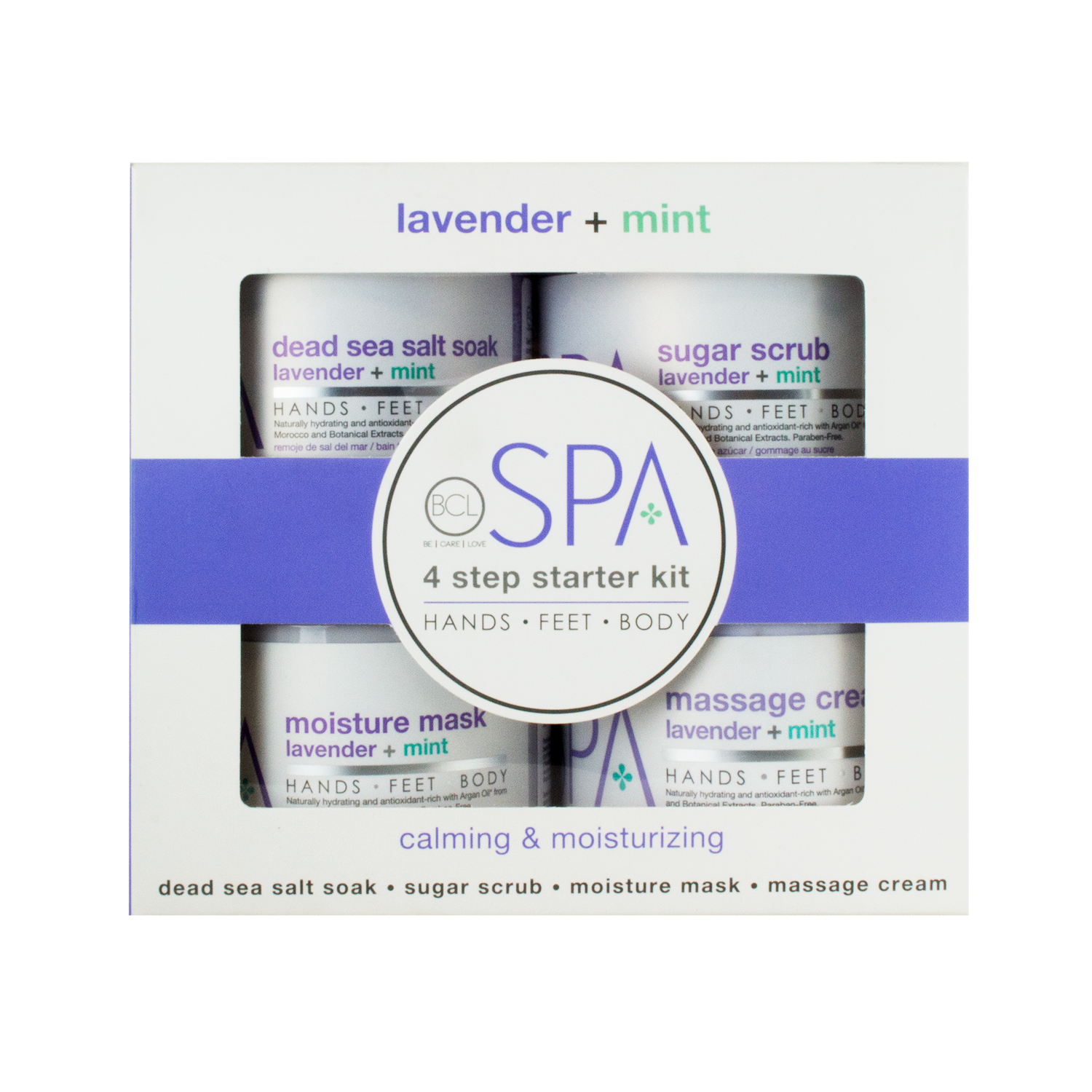 BCL Spa 4-Step Starter Kit, Lavender + Mint