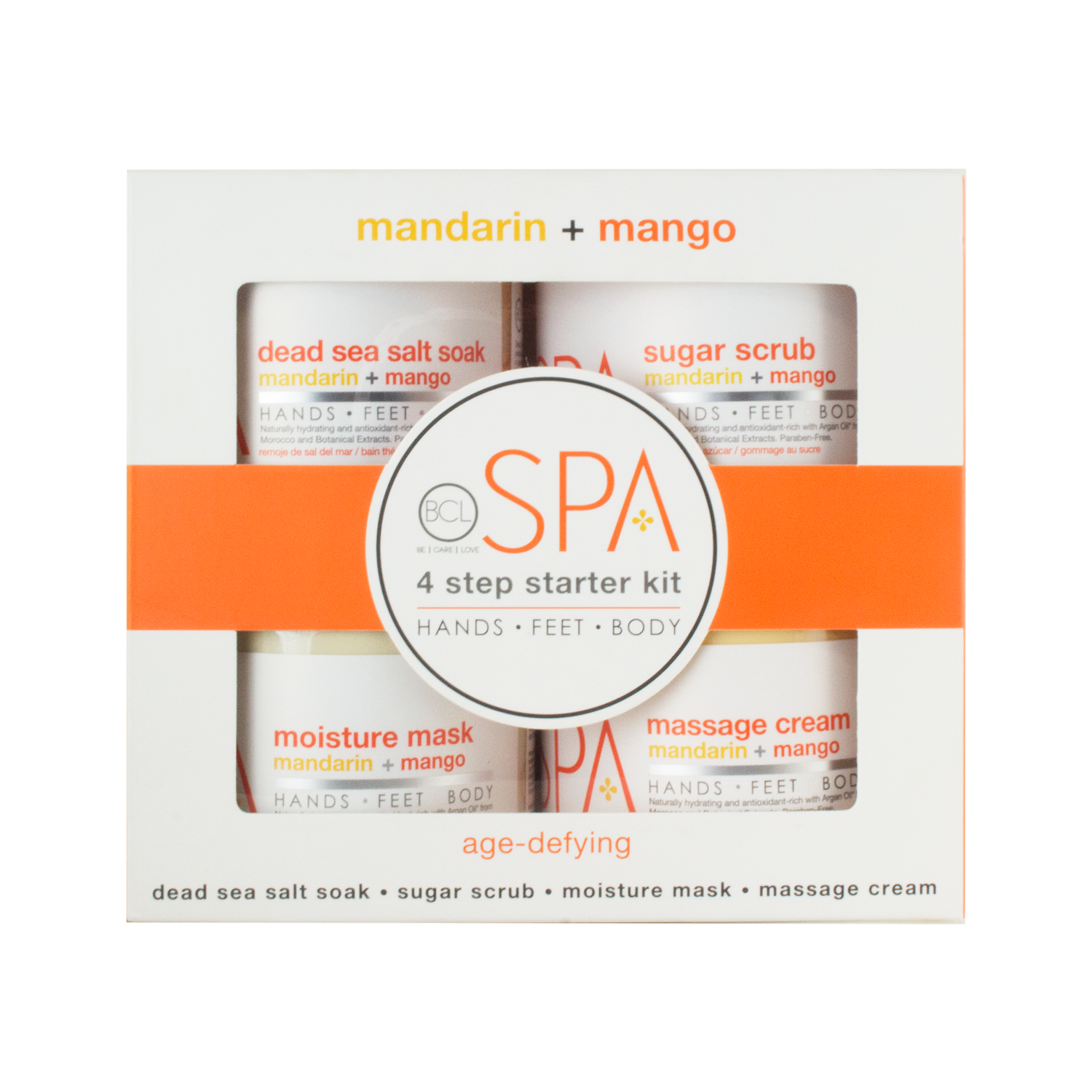 BCL Spa 4-Step Starter Kit, Mandarin + Mango 473ml