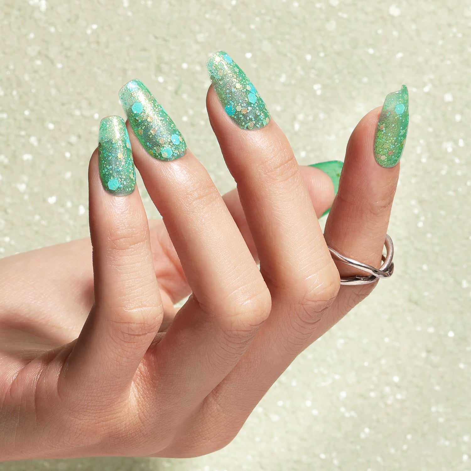 Bluesky Gel Polish, Jade Glow