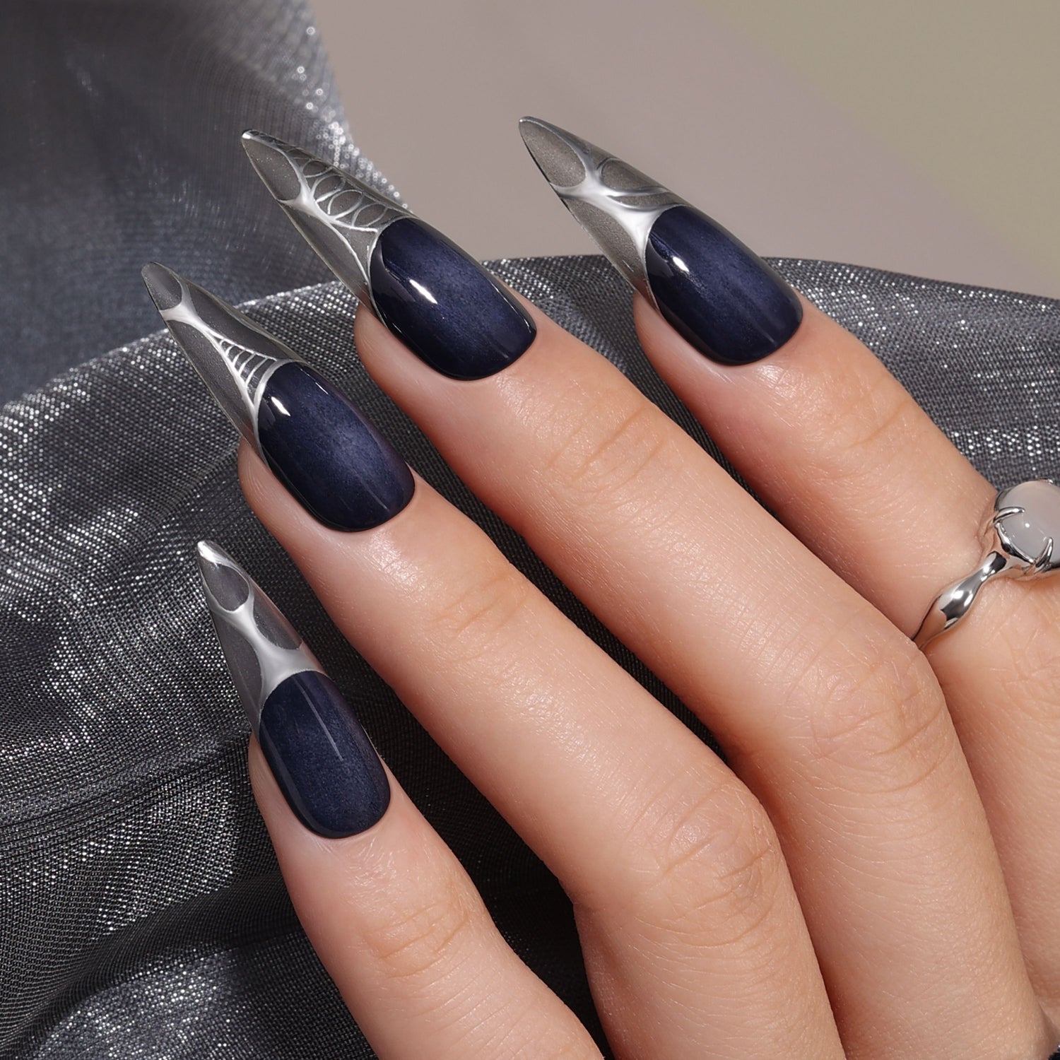 Bluesky Gel Polish, Silver Metallic