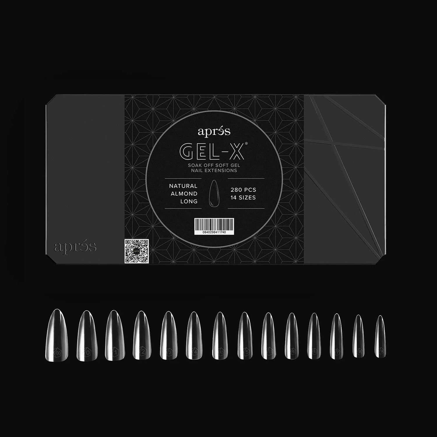 Aprés Gel-X® Kokokynnen Tipit, Natural Almond 280 kpl