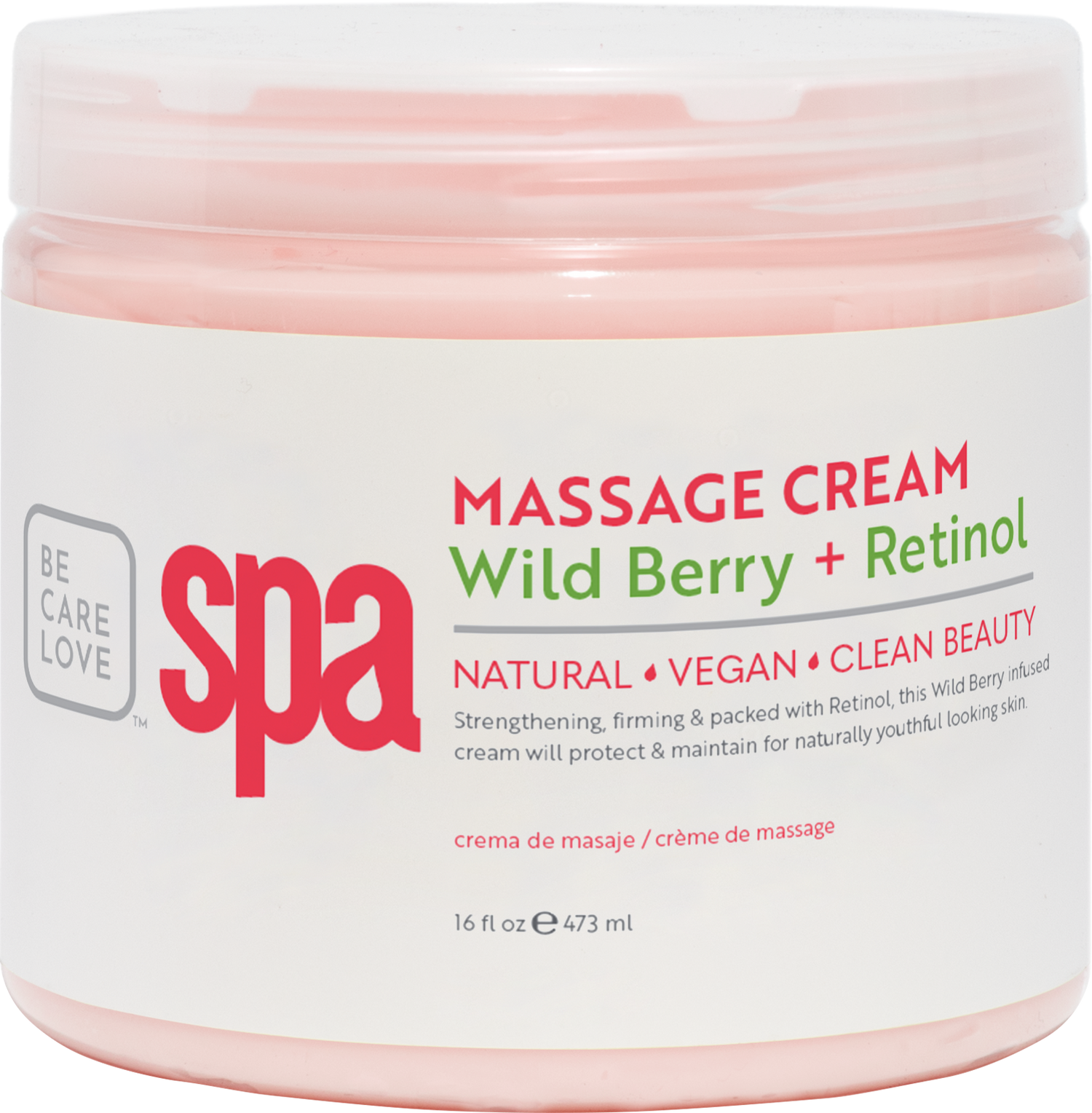 BCL Spa Massage Cream, Wild Berry + Retinol