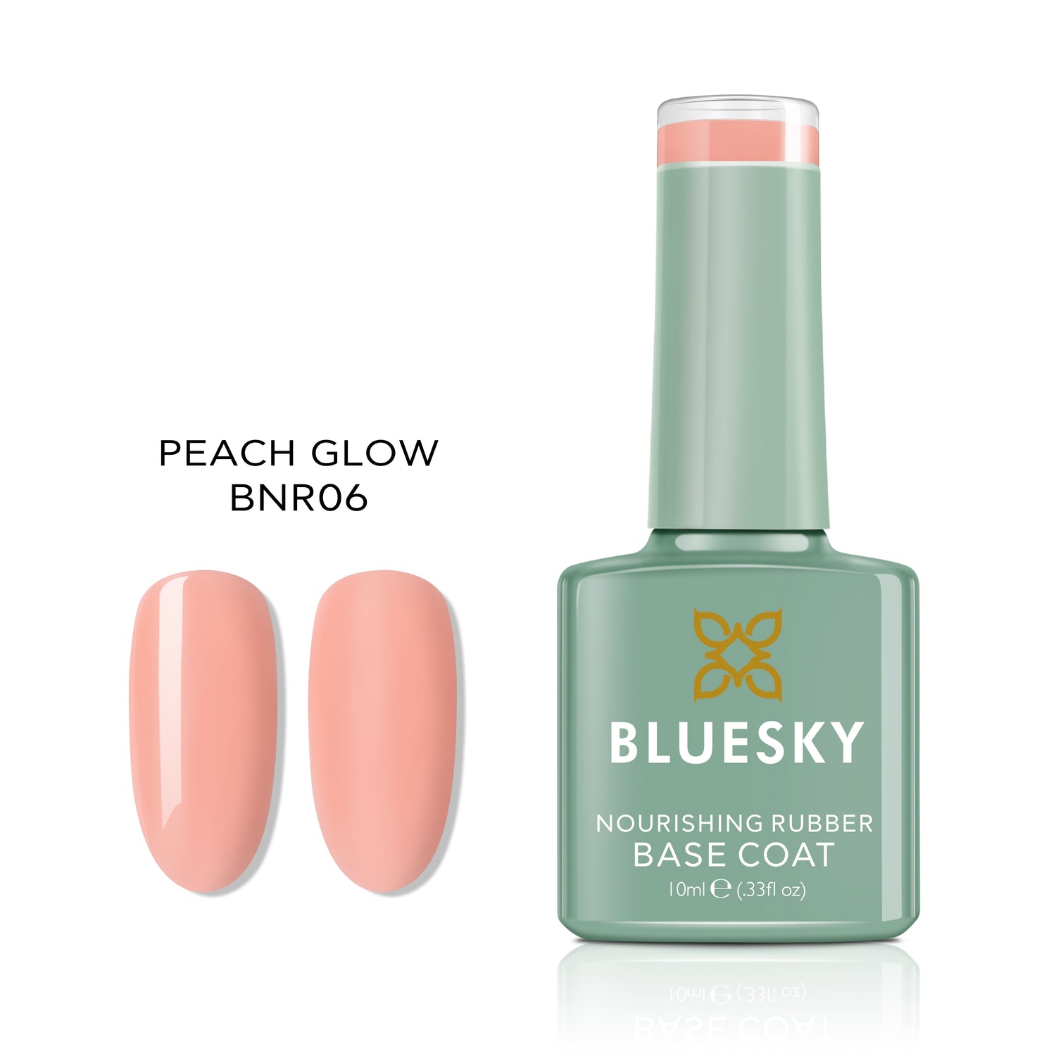 Bluesky Nourishing Rubber Base Gel Base Lacquer, Peach Glow