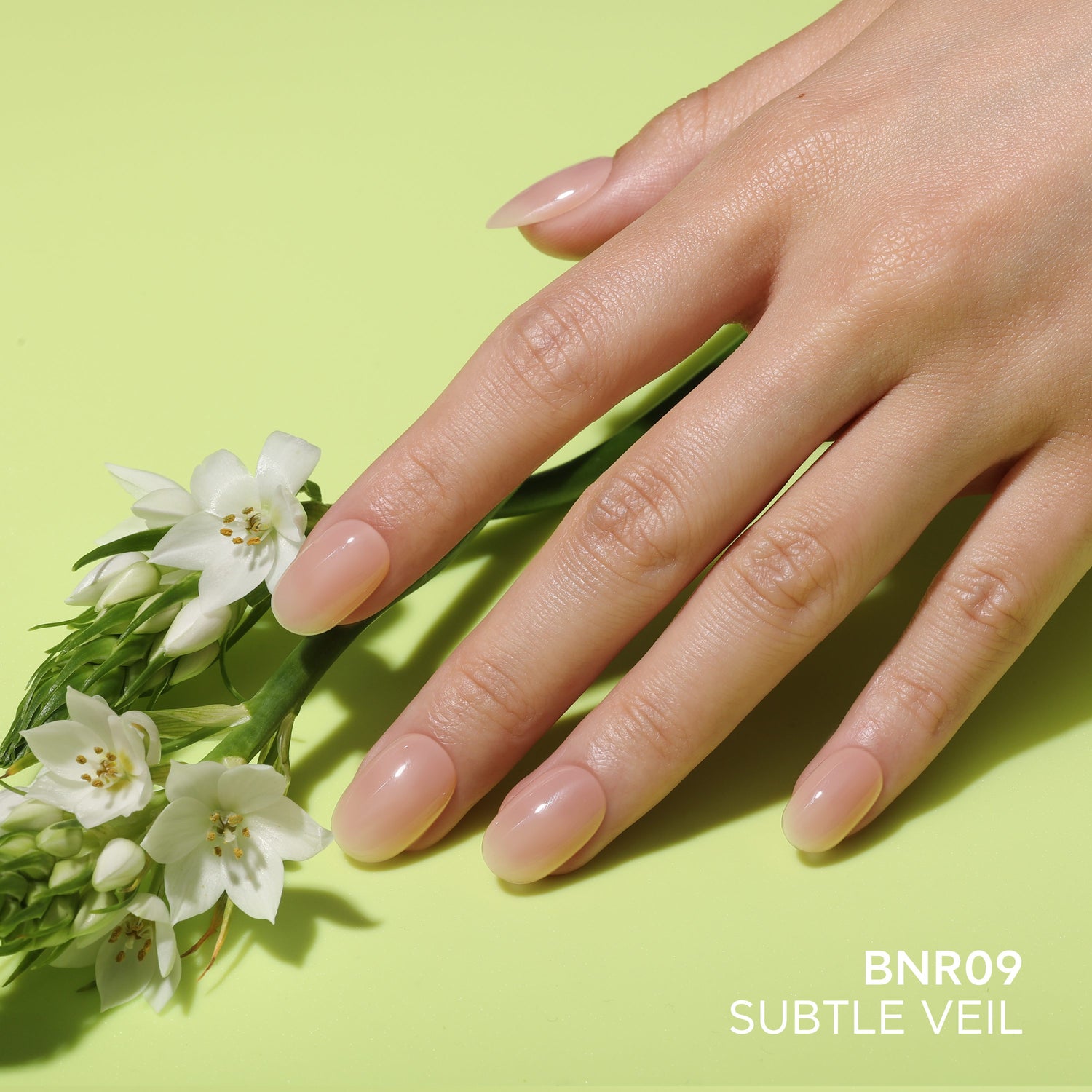 Bluesky Nourishing Rubber Base Gel undercoat, Subtle Veil