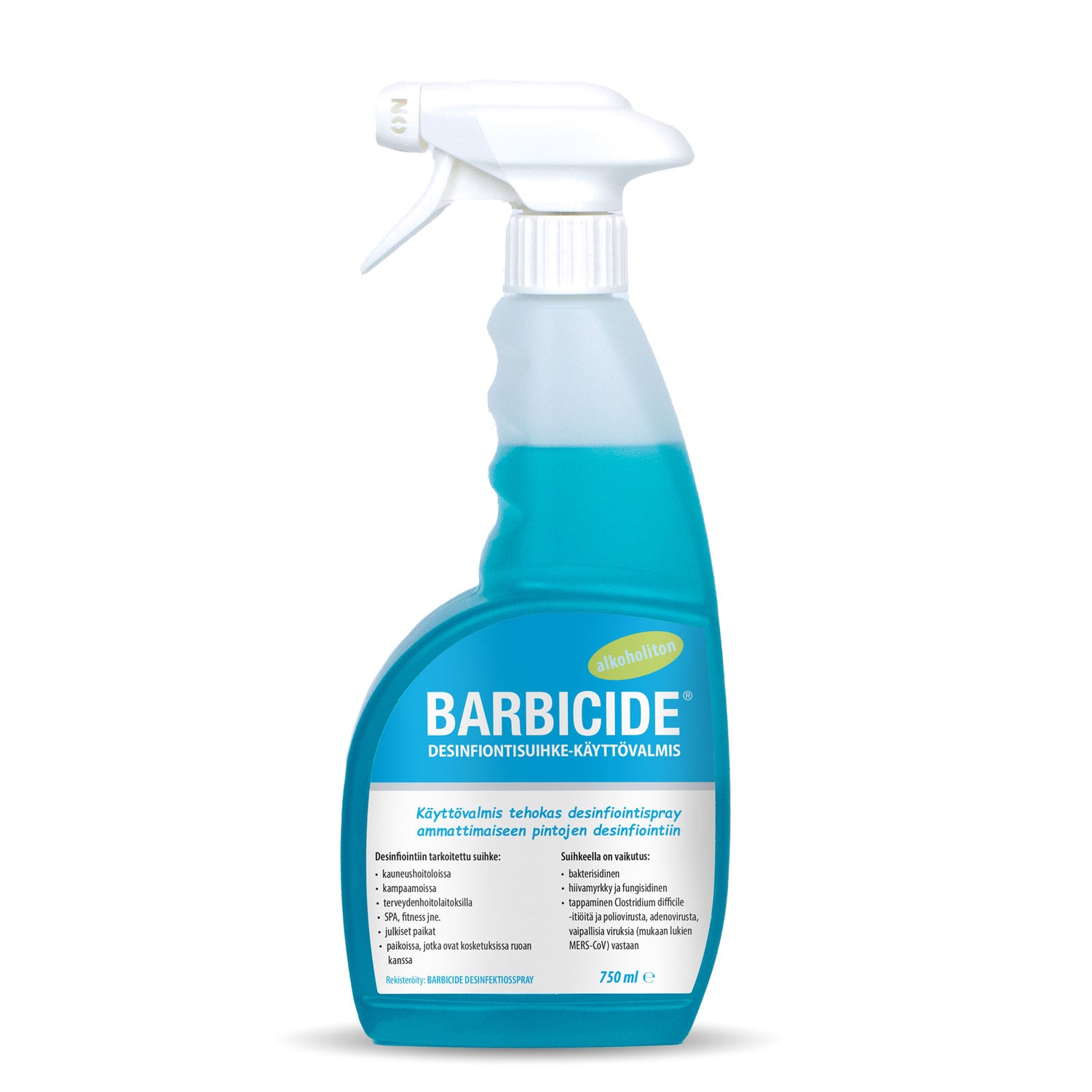 Barbicide Spray Ready to Use, Desinfiointiaine Hajustamaton