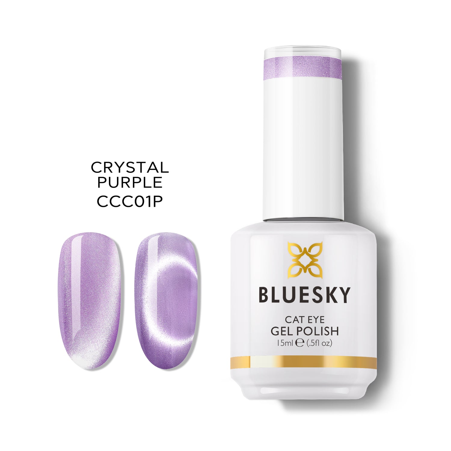 Bluesky Magnetic Gel Polish, Crystal Purple