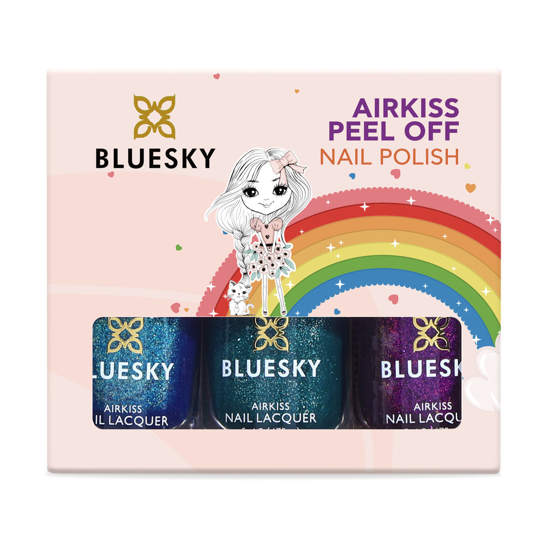 Bluesky Airkiss Peel Off Kynsilakkasetti Cosmic Space