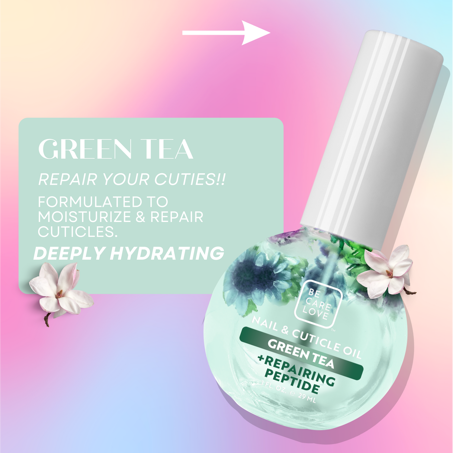 BCL Spa Repairing Peptide Kynsinauhaöljy, Green Tea