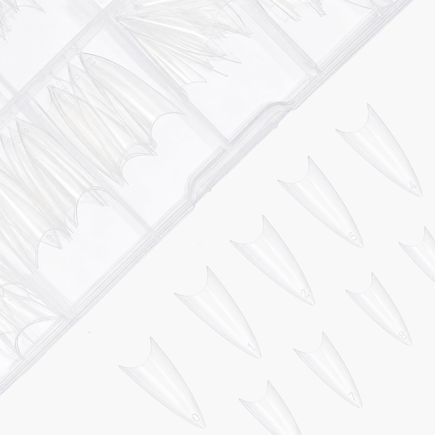 Tip box 100 pcs, Stiletto