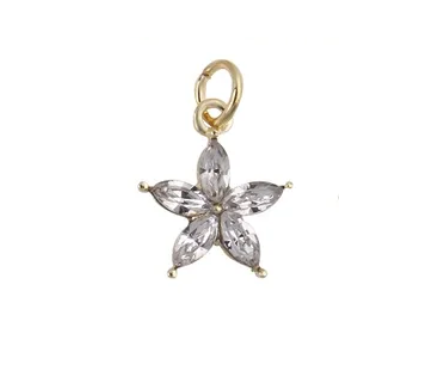 Nail decoration, Flower Crystal 1 pc