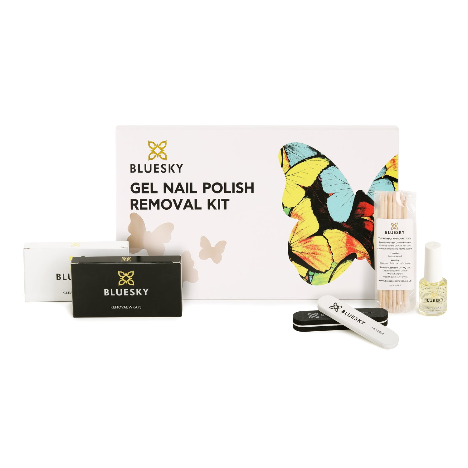 Bluesky Remove & Revive Kit Geelilakan poisto- ja hoitopaketti