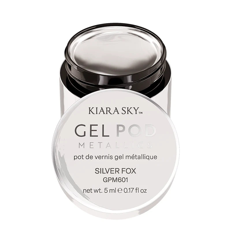 Kiara Sky Metallic Gel Pod Geelimaali, Silver Fox