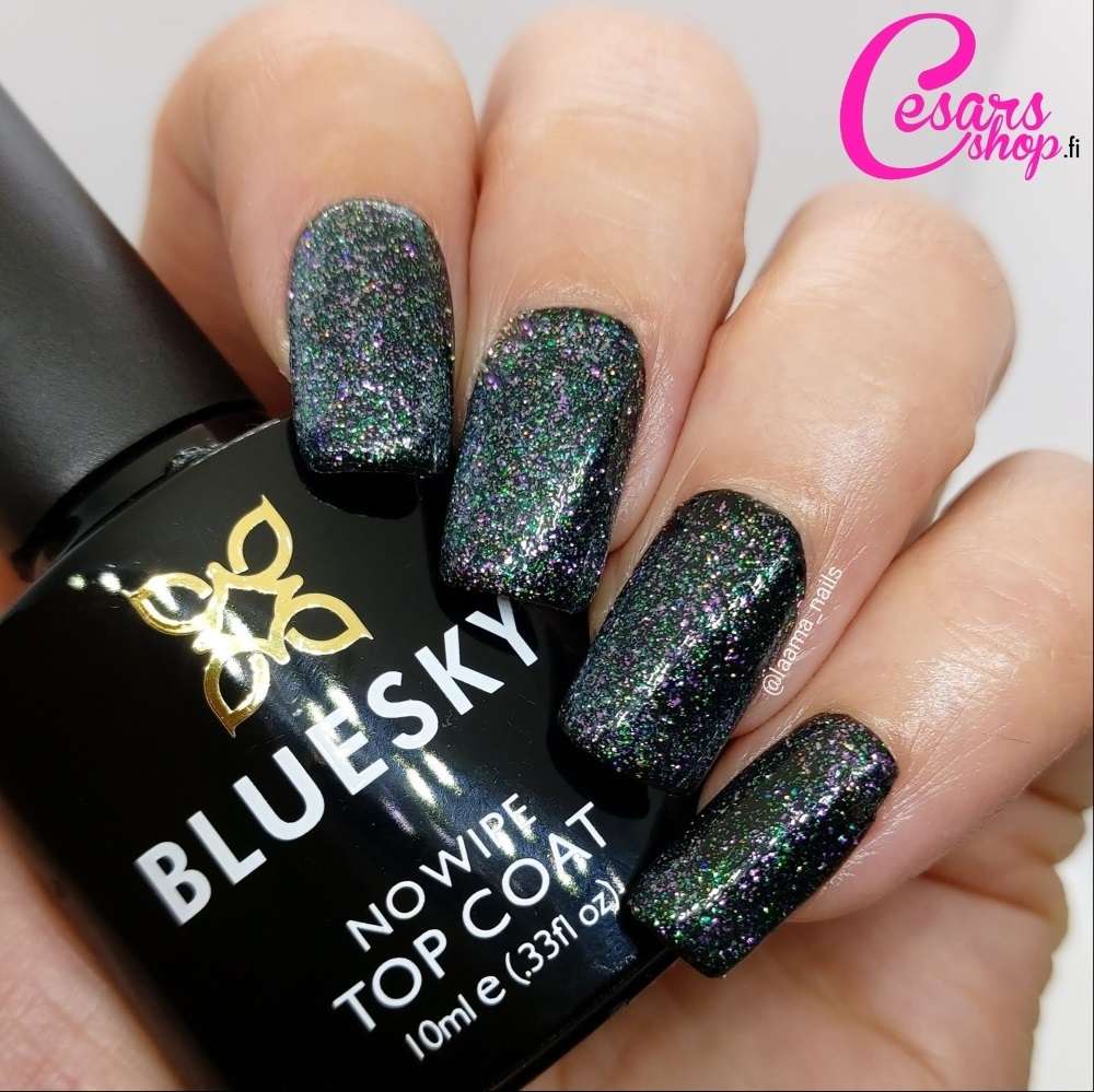 Bluesky No Wipe Glitter Top Coat Geelipäällyslakka GTC03