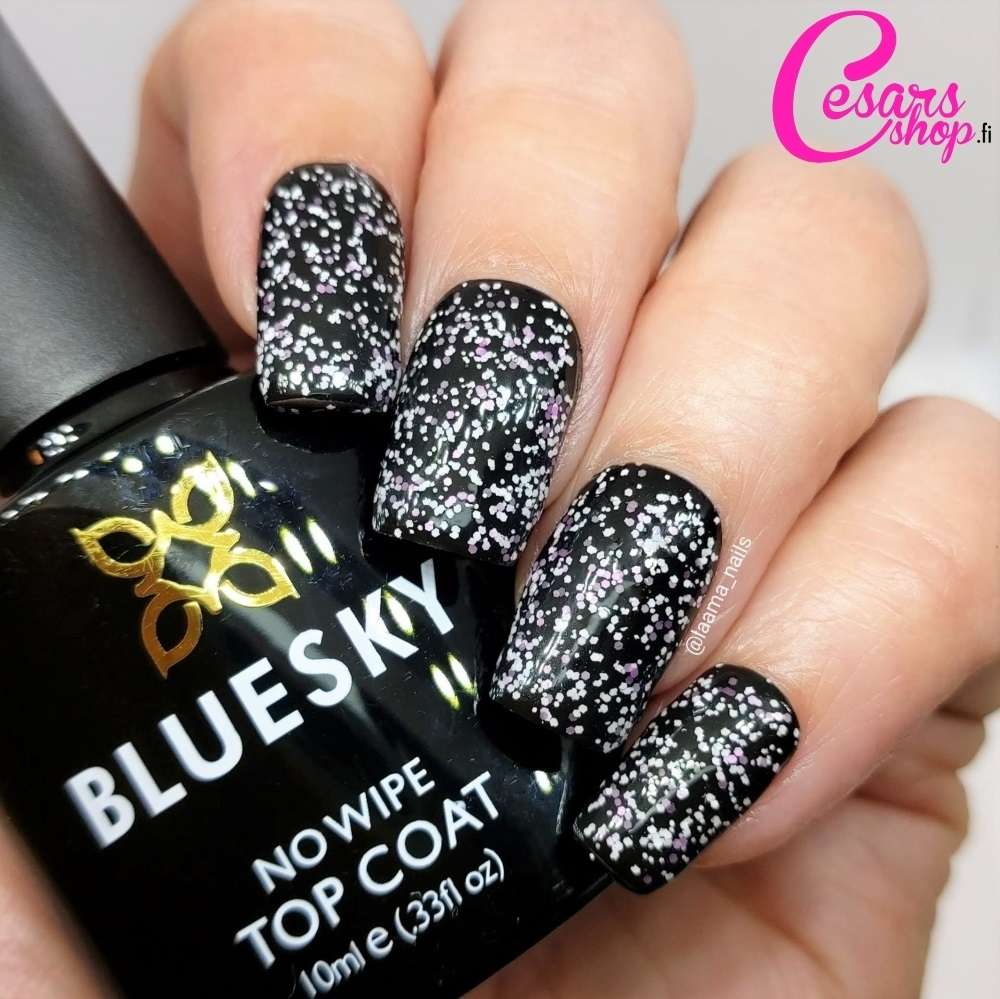 Bluesky No Wipe Glitter Top Coat Geelipäällyslakka GTC07