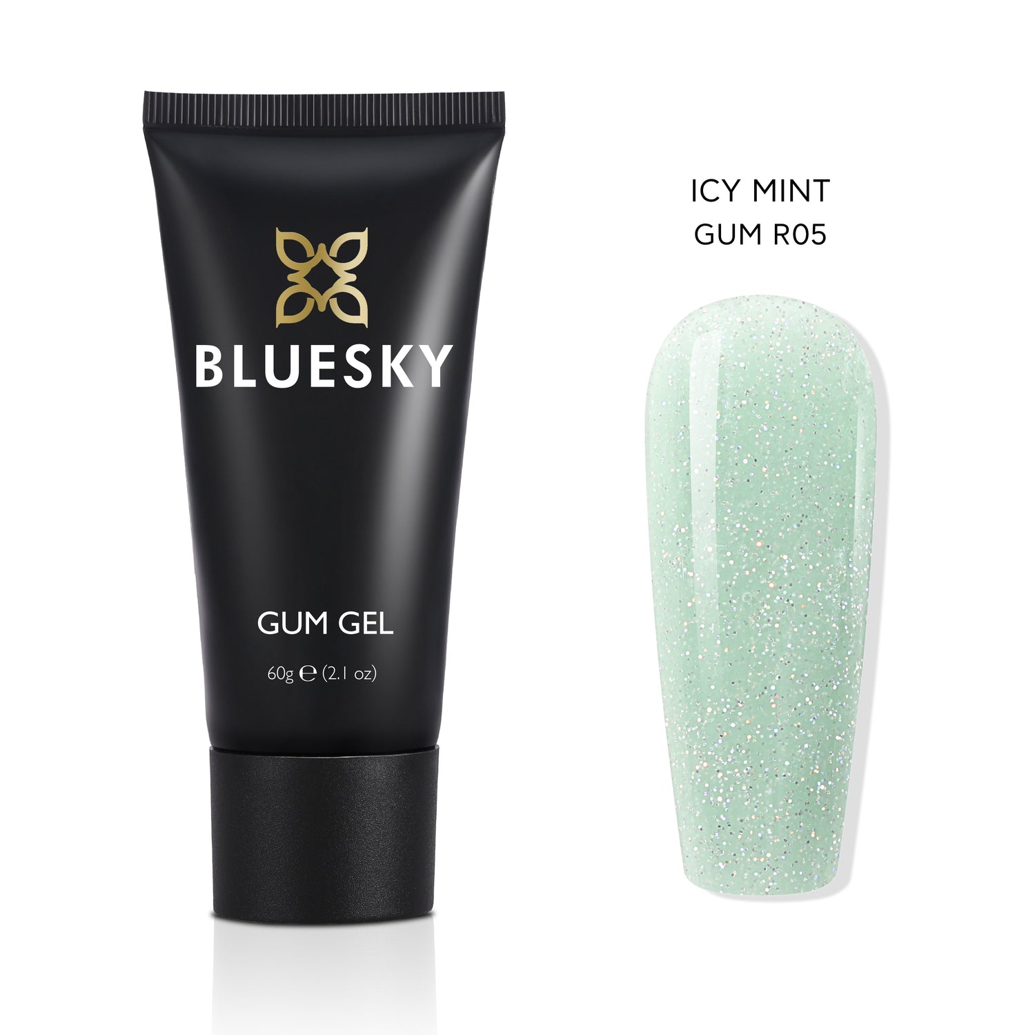 Bluesky Shimmering Gum Akrygeeli, Icy Mint