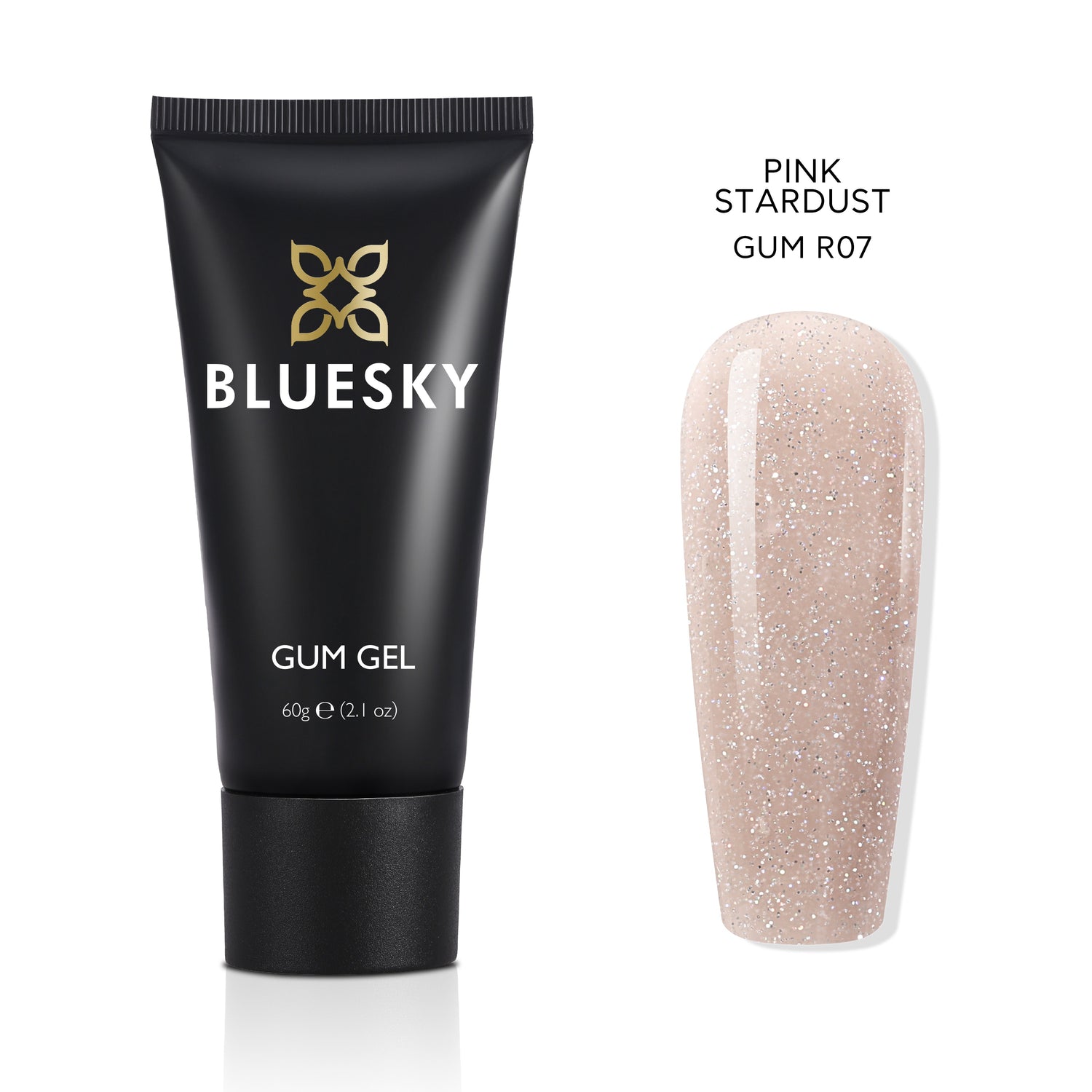 Bluesky Shimmering Gum Akrygeeli, Pink Stardust