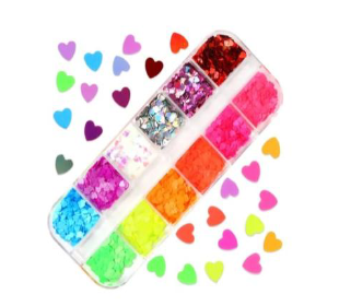 Nail Art Set Rasia, Heart Mix