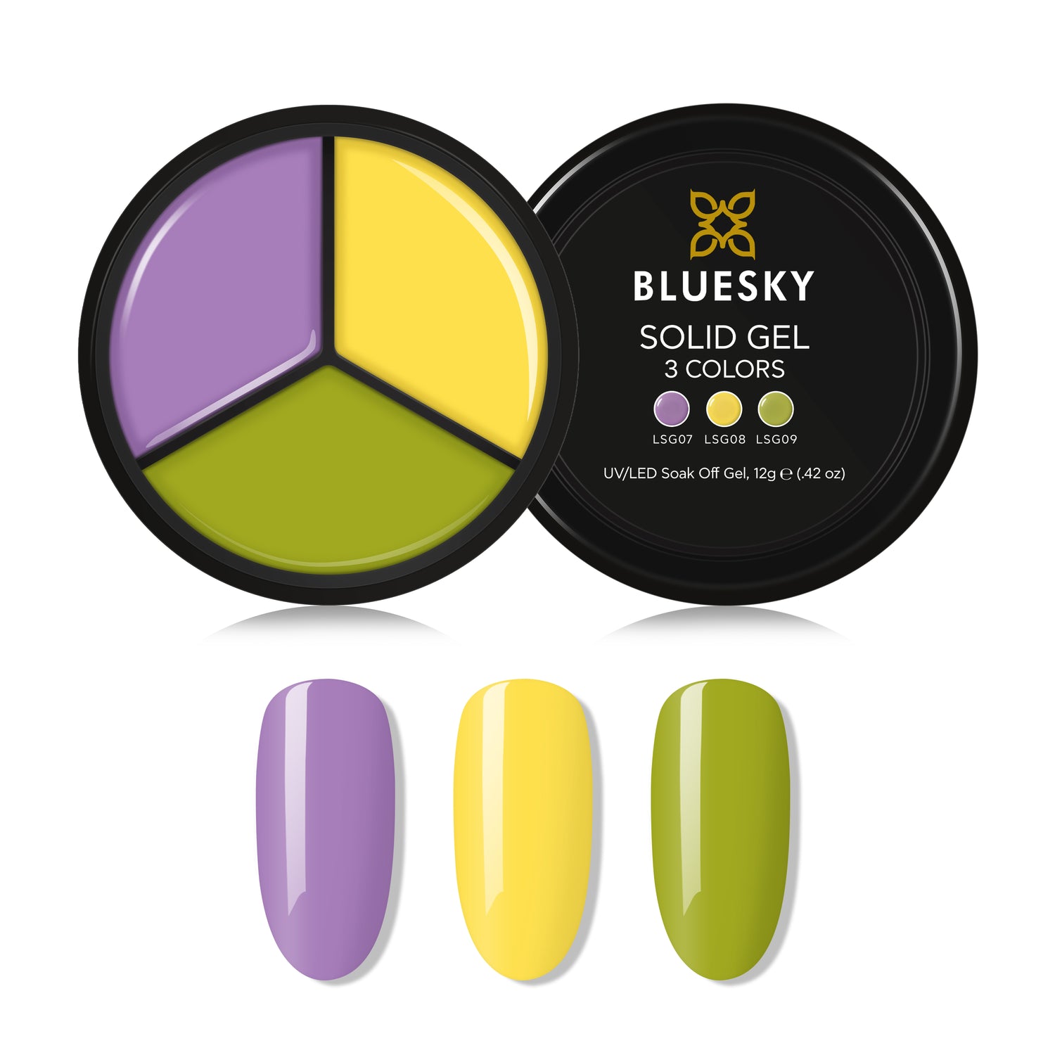 Bluesky Solid Gel Palette