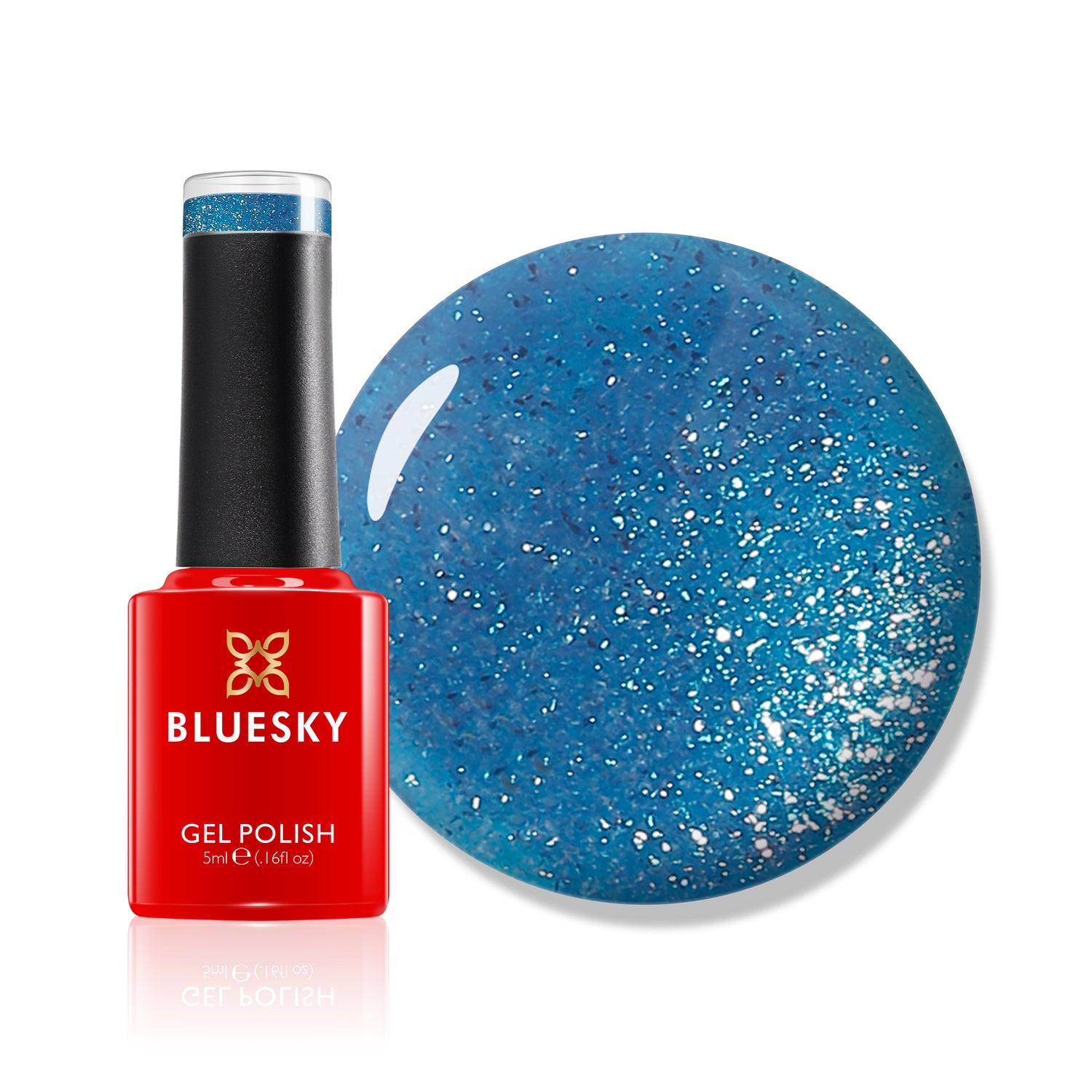 Bluesky Geelilakka, Electric Glitter Blue