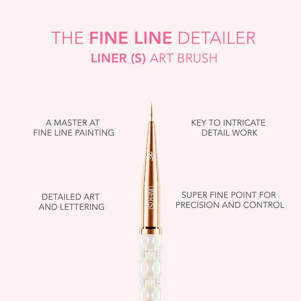 Kiara Sky Nail Art Brush Sivellin, S Liner