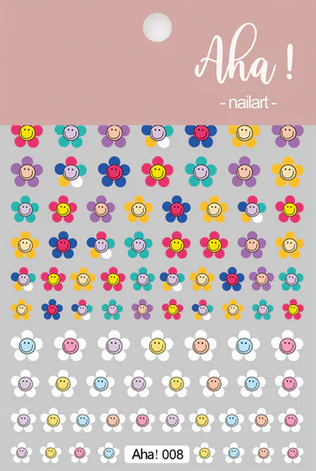 Kynsitarrat, Smiley, Multicolour Flowers 008