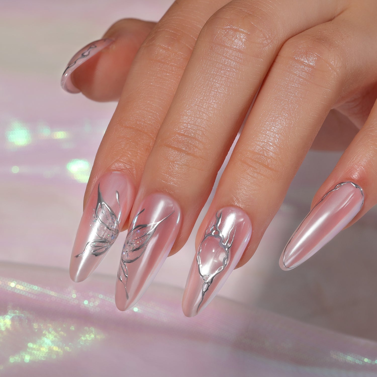 Bluesky Gel Polish, Silver Metallic