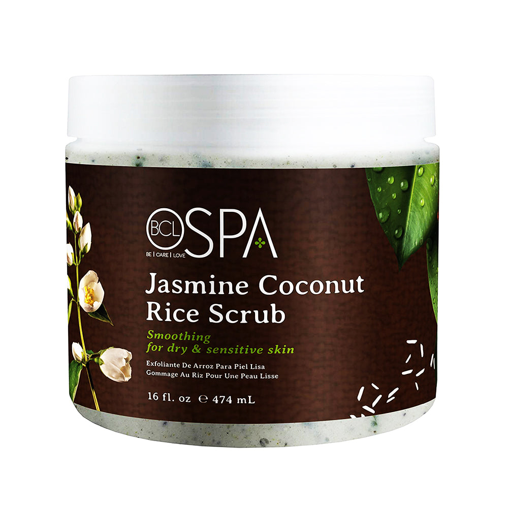 BCL Spa Rice Scrub, Jasmine + Coconut 473 ml