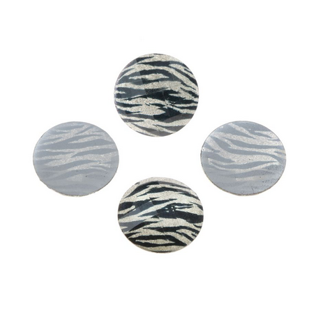 Nail decoration, Zebra Rhinestone 20 pcs.