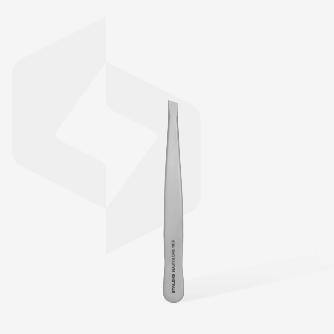 Staleks Pro Tweezers Beauty & Care 10 Pinsetit, Type 3, Wide Slant TBC-10/3