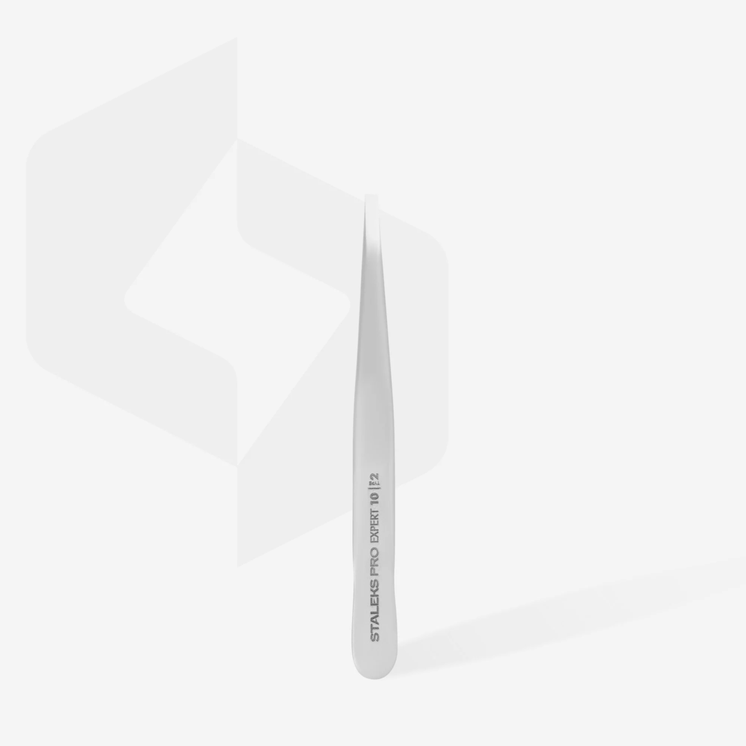 Staleks Pro Tweezers Expert 10 Pinsetit, Type 2, Straight, TE-10/2