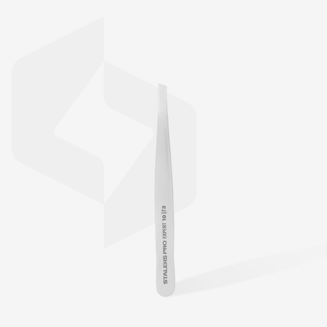 Staleks Pro Tweezers Expert 10 Pinsetit, Type 3, Wide Slant, TE-10/3