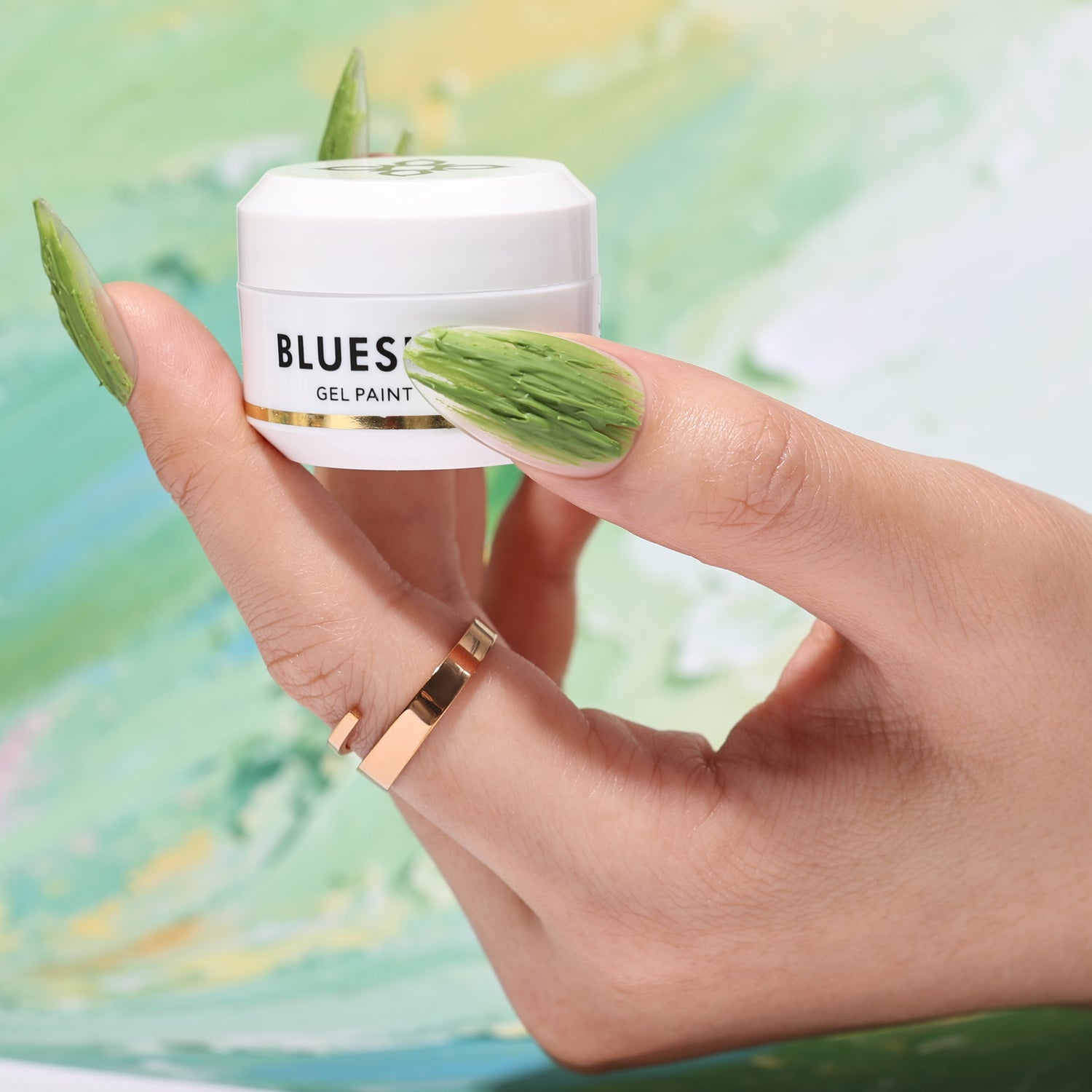 Bluesky Oil Paint Matte Gel Polish, Verdant Green