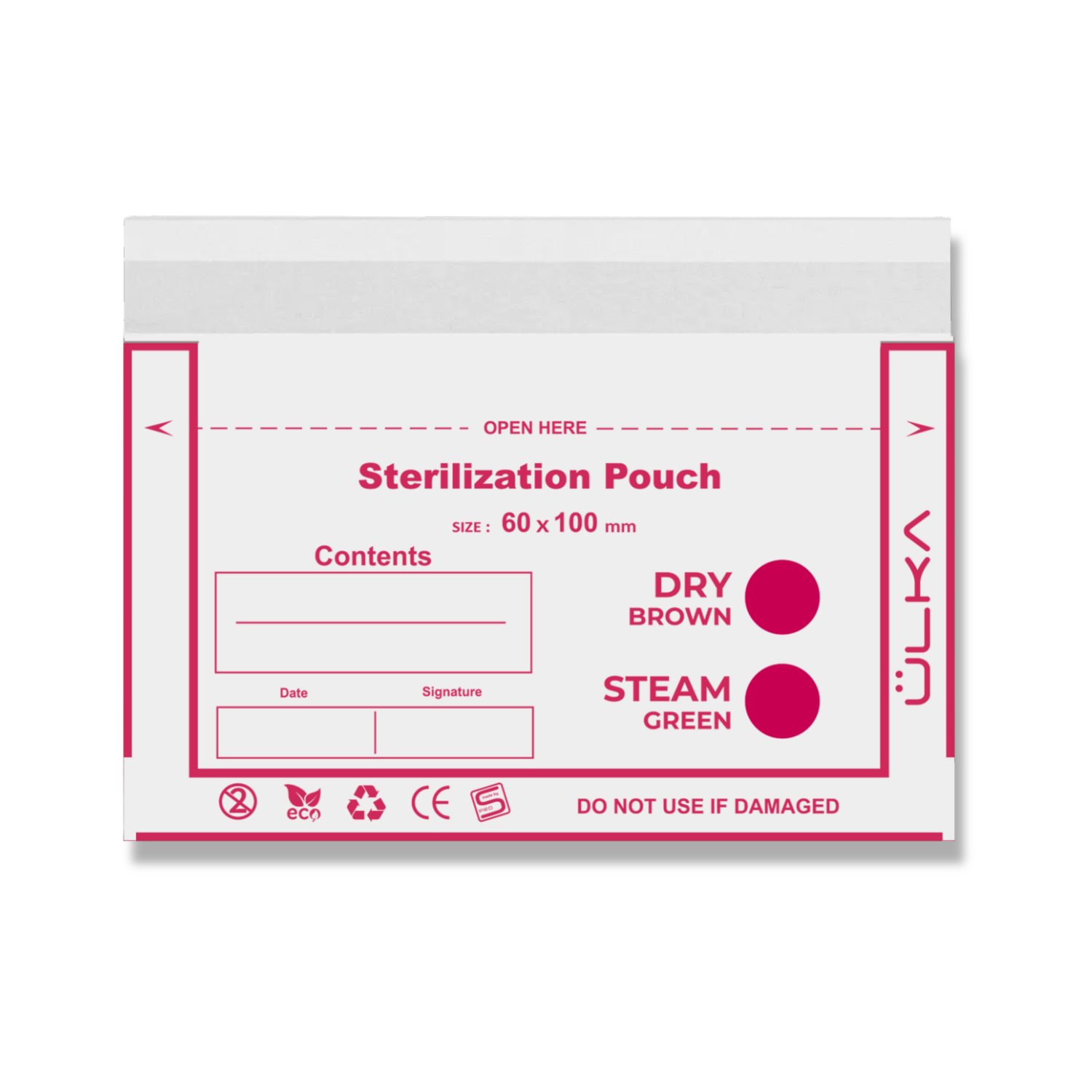 Ülka Sterilization Pouches 60x100 mm, 100 pcs – Coming soon!