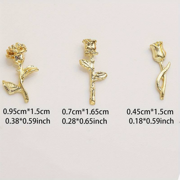 Nail decoration, Rose 2, 2 pcs.
