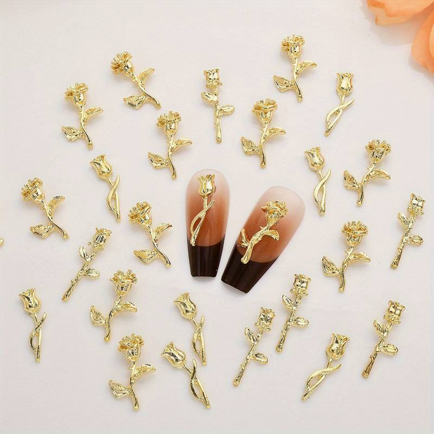 Nail decoration, Rose 2, 2 pcs.
