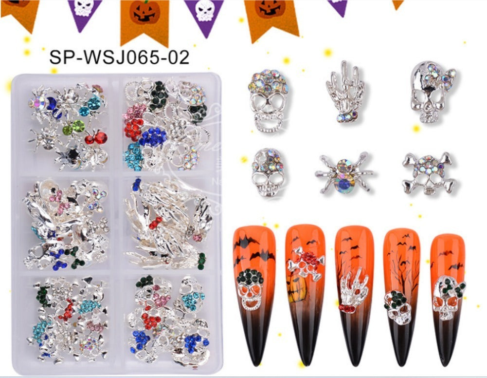 Nail Art Setti Halloween Light Silver