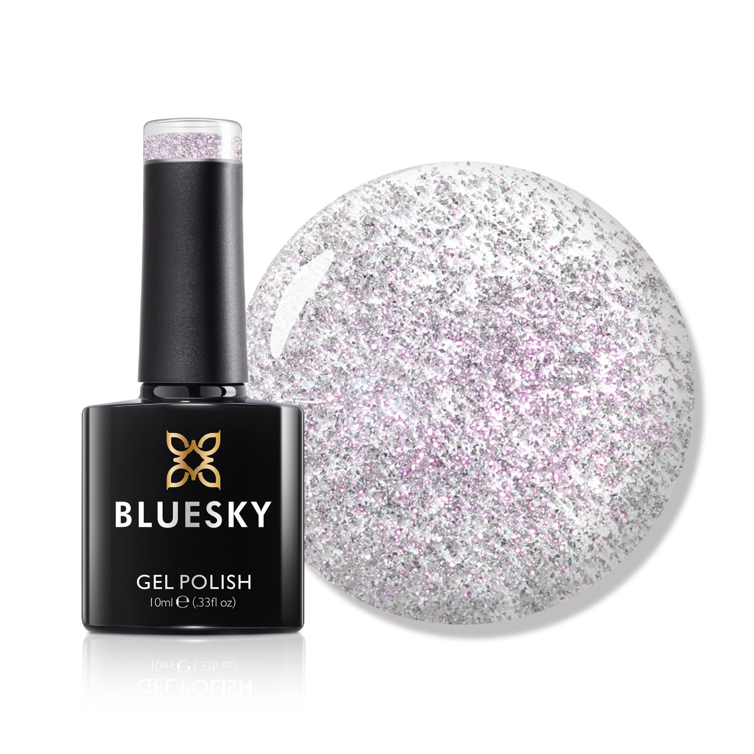 Bluesky Gel Polish, Silver Aurora