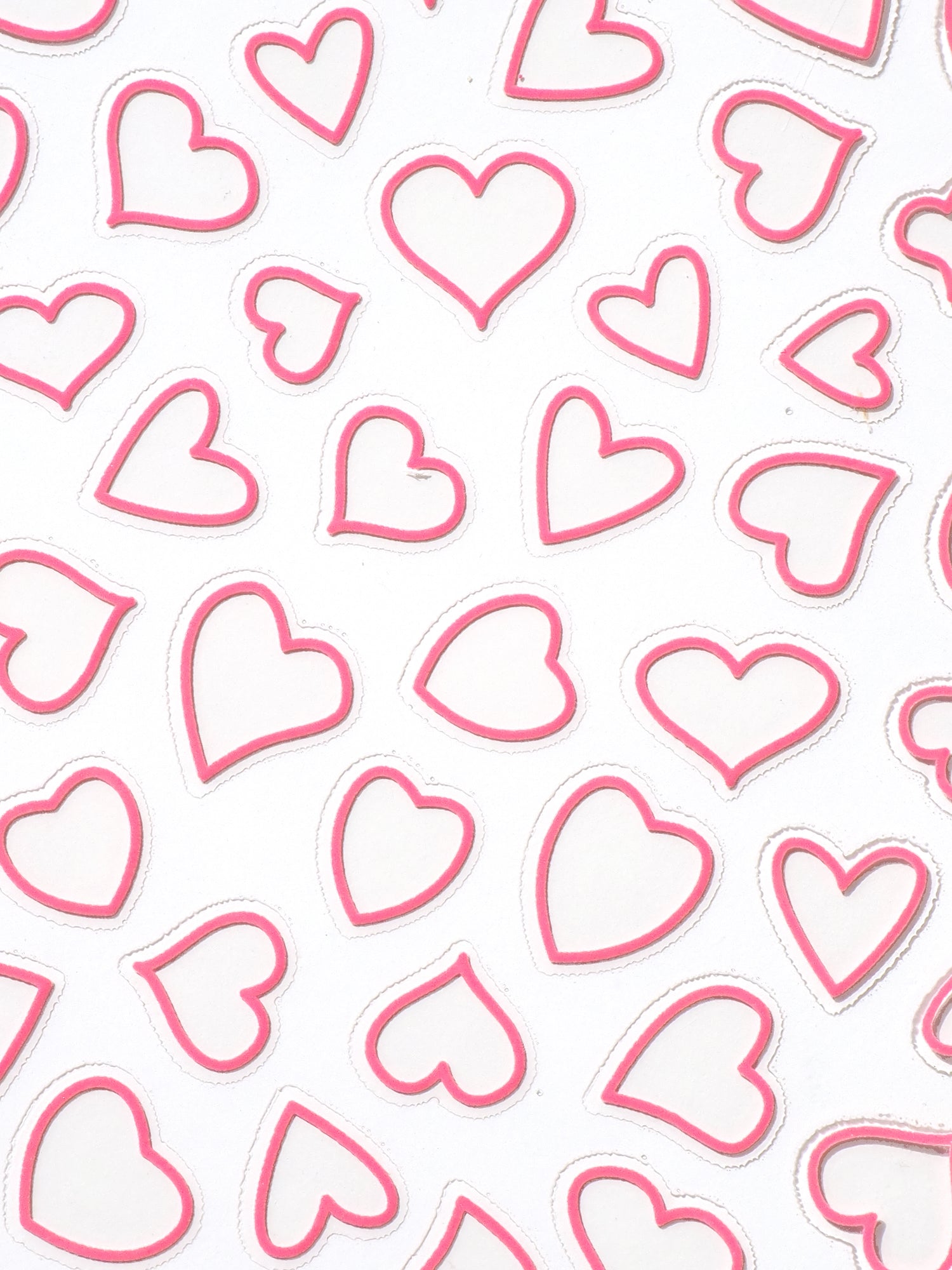 Nail stickers, Hearts