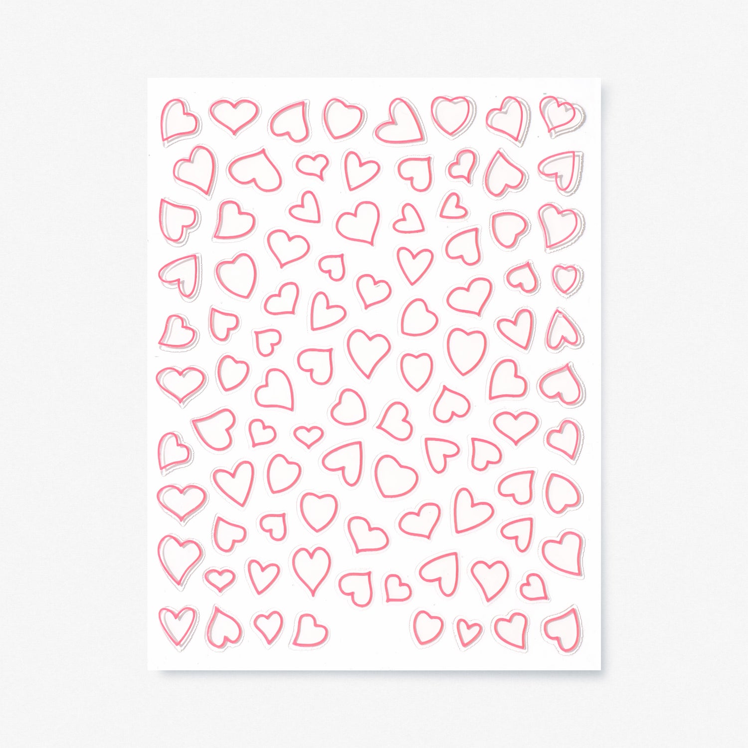 Nail stickers, Hearts
