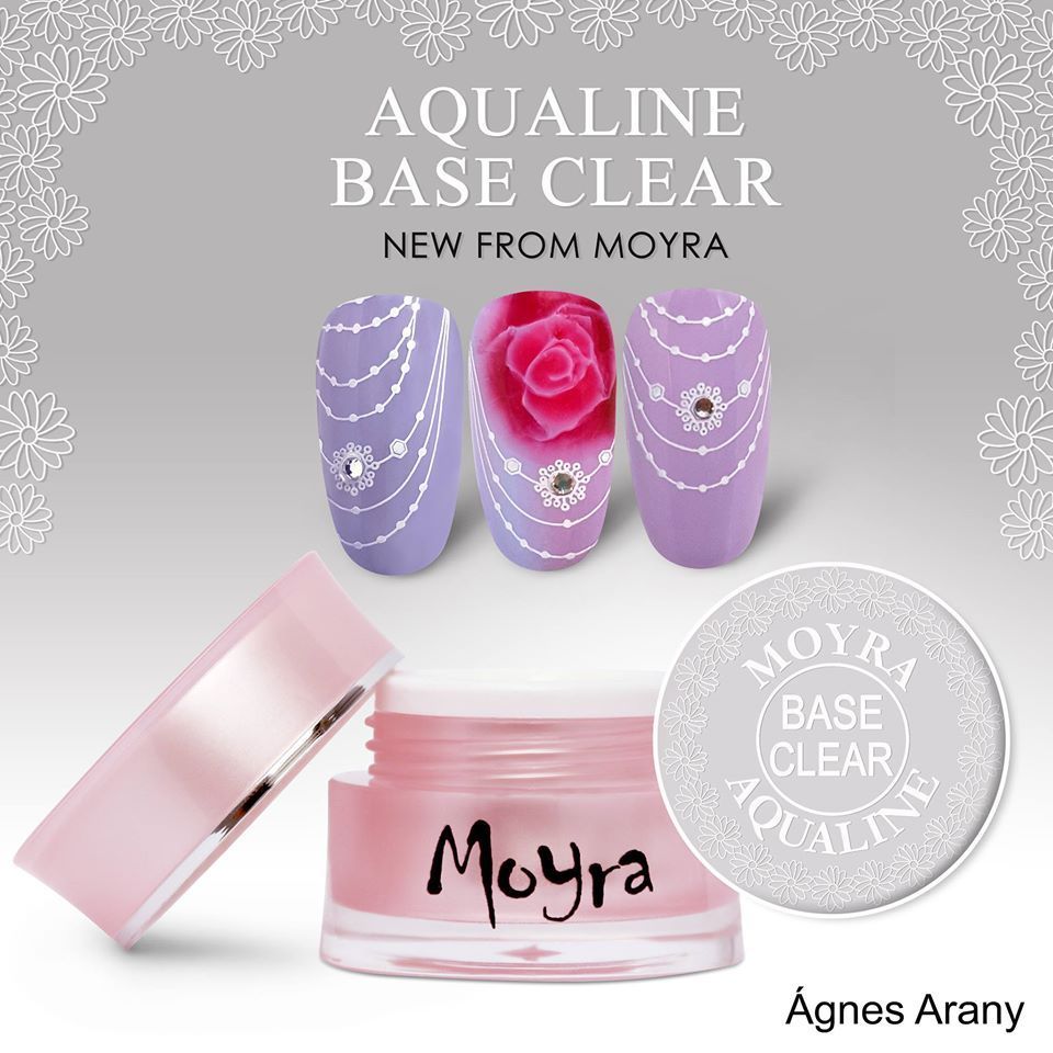 Moyra AquaLine Base Gel Blooming-geeli, White