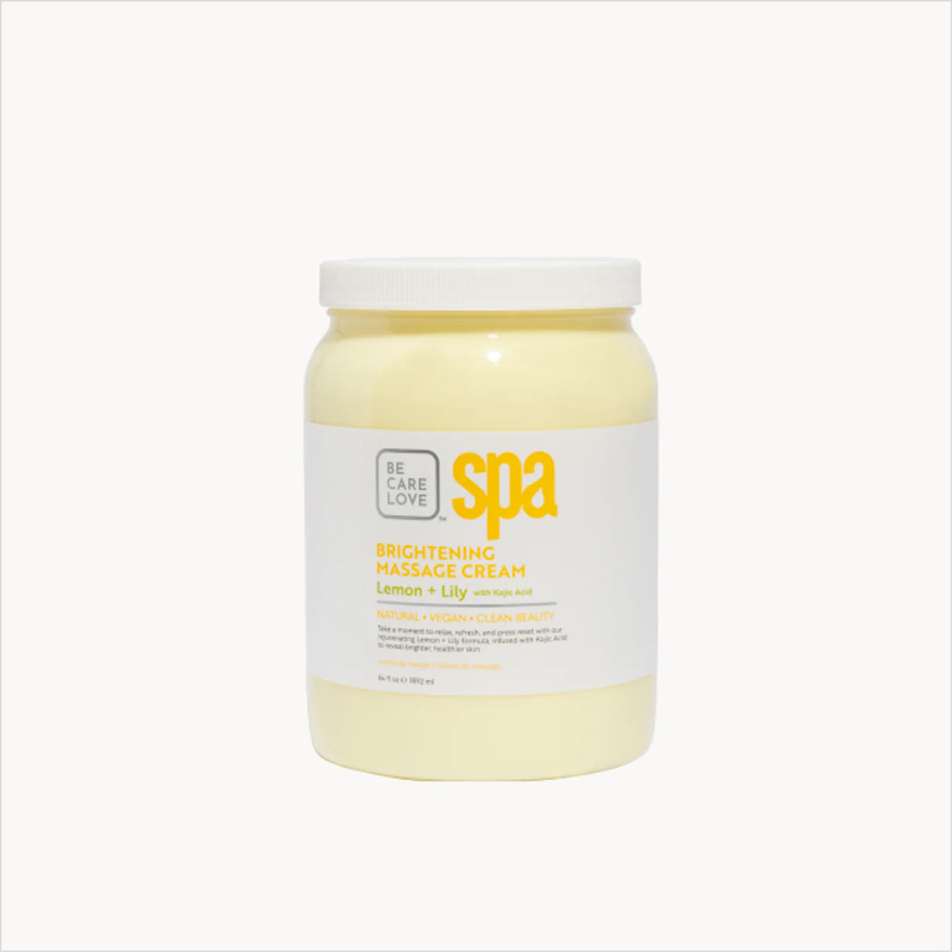 BCL Spa Massage Cream, Lemon + Lily with Kojic Acid