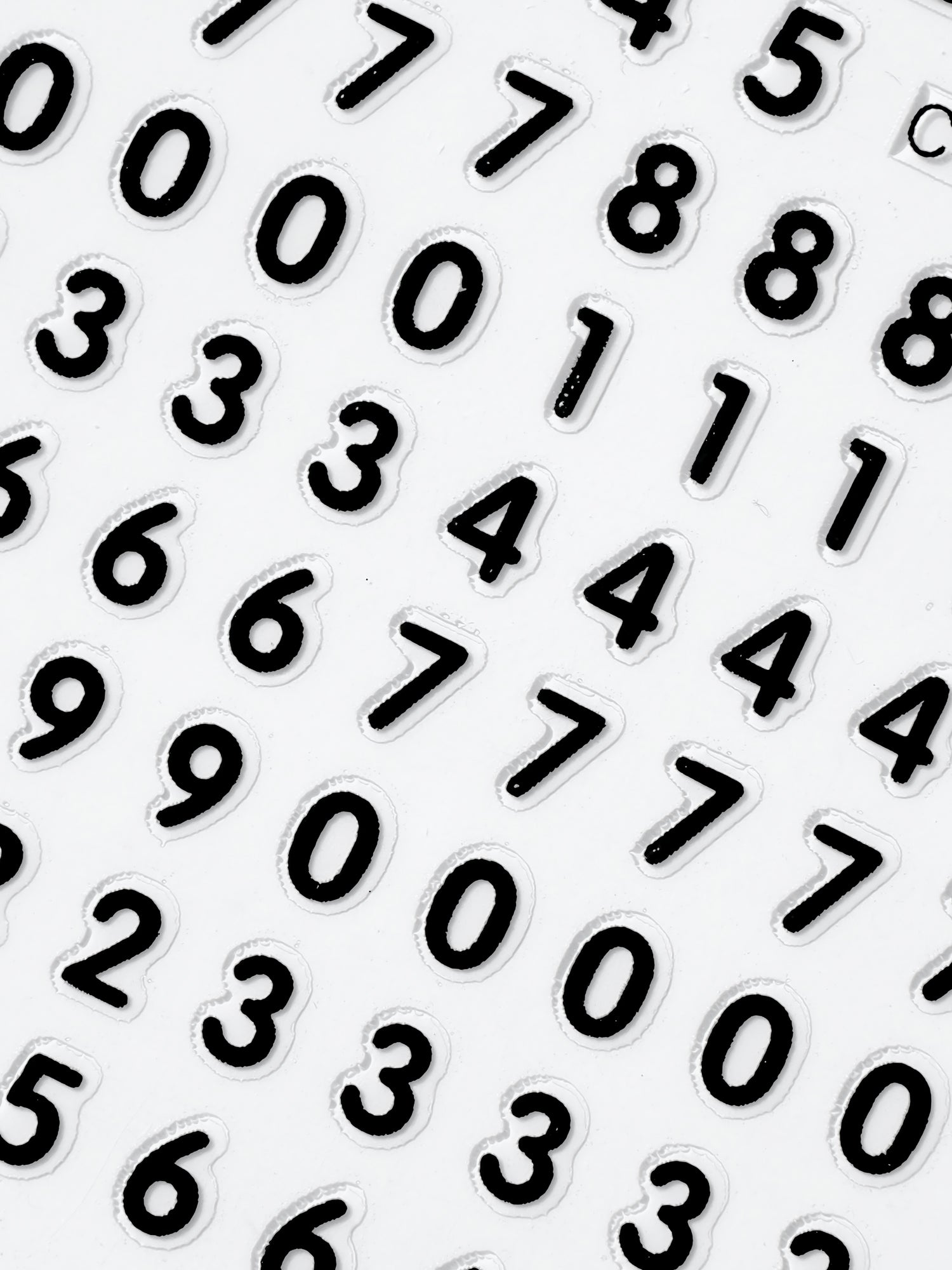 Nail Stickers, Numbers