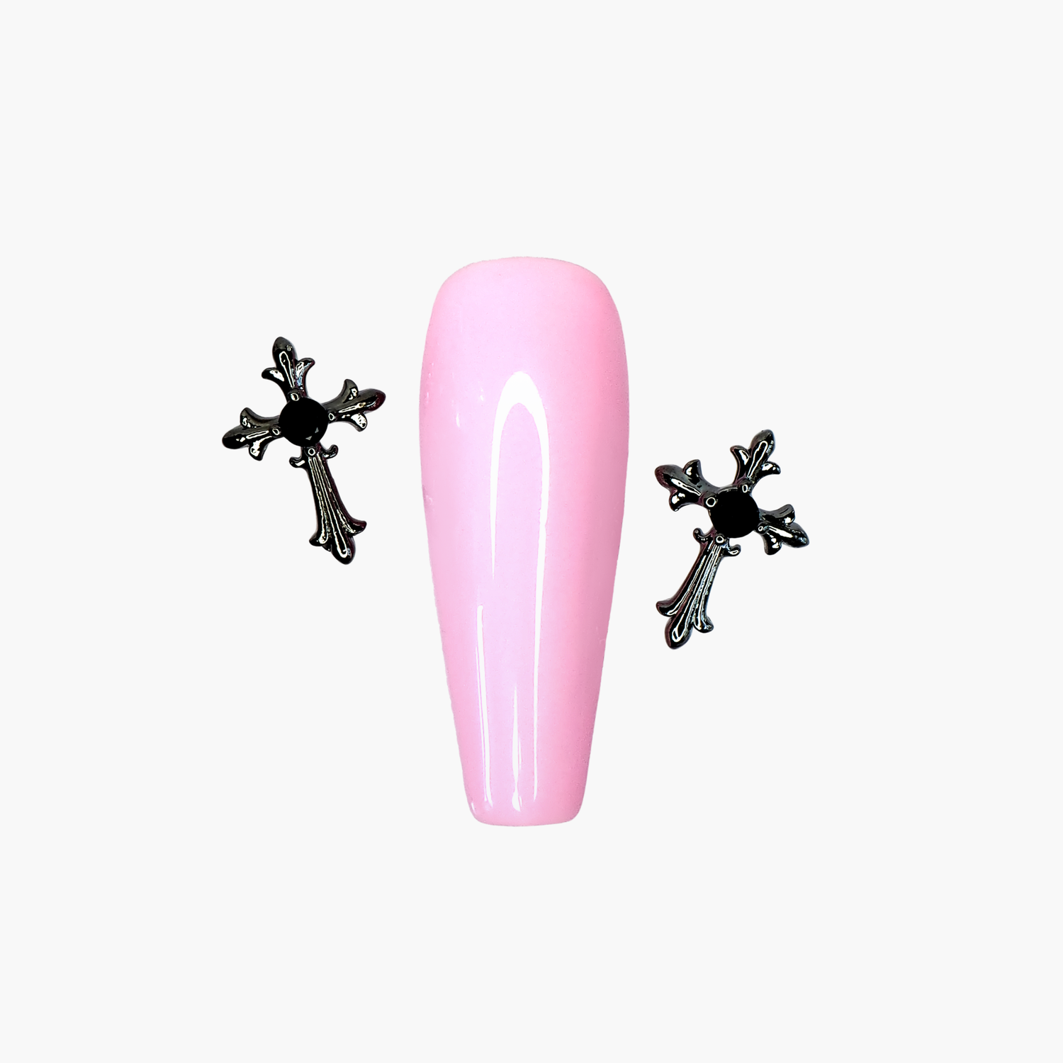 Nail decoration, Gothic Cross 4 2 pcs 