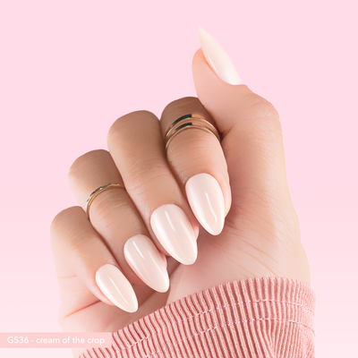 Kiara Sky Gelly Tips Kokokynnen tipit, Short Almond 500 kpl