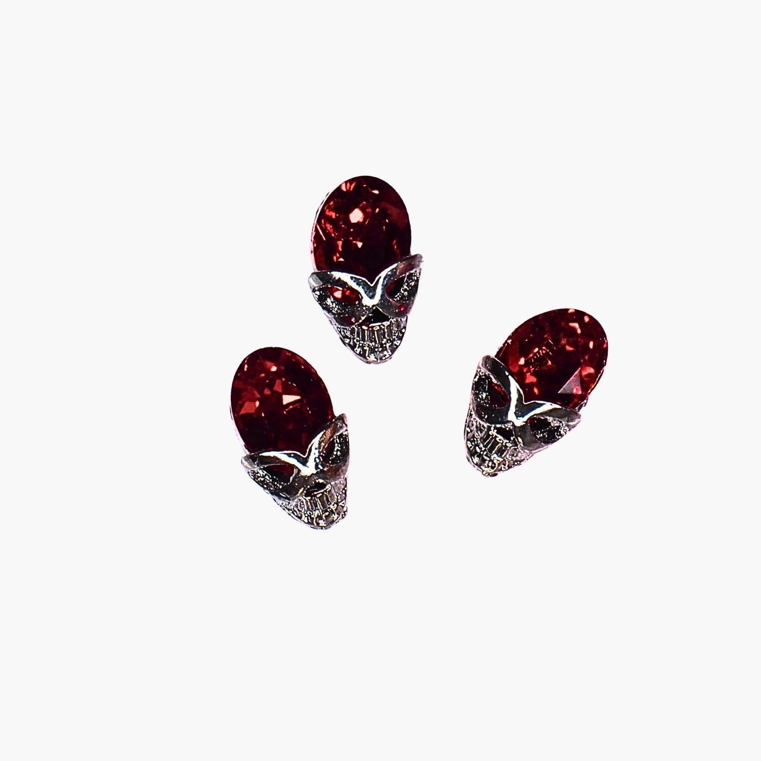 Nail Art, Alien with Red Diamond 3pcs