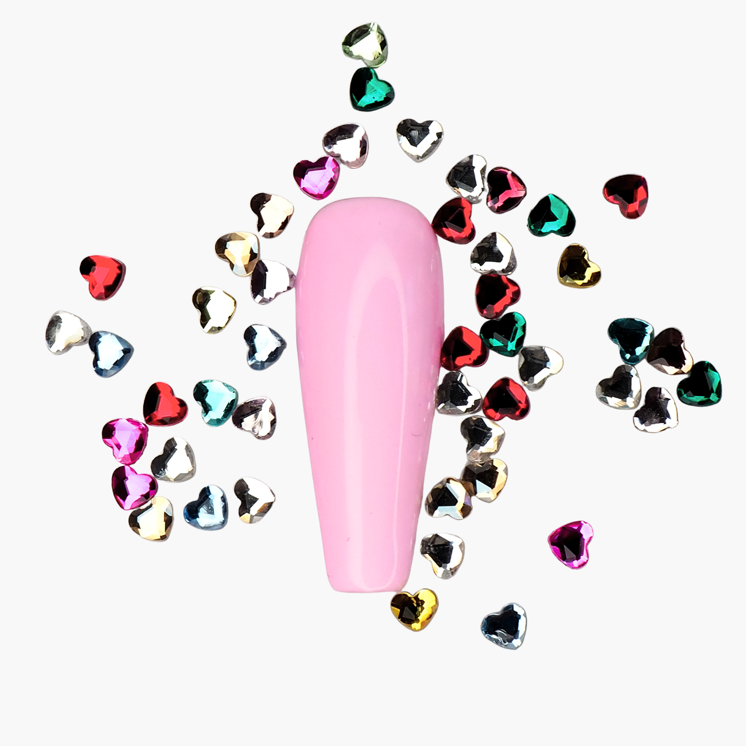 Nail decoration, Mini Hearts 50 pcs.