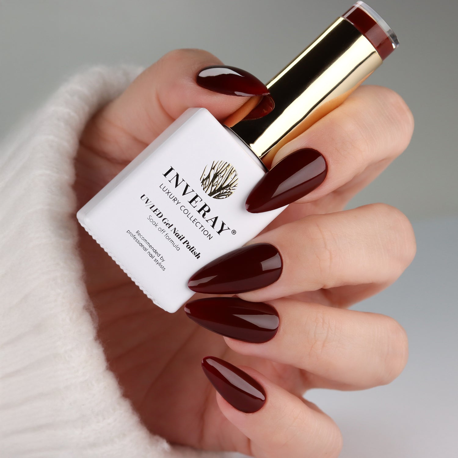 Inveray Luxury Gel Polish, 282 Dark Cherry Velvet