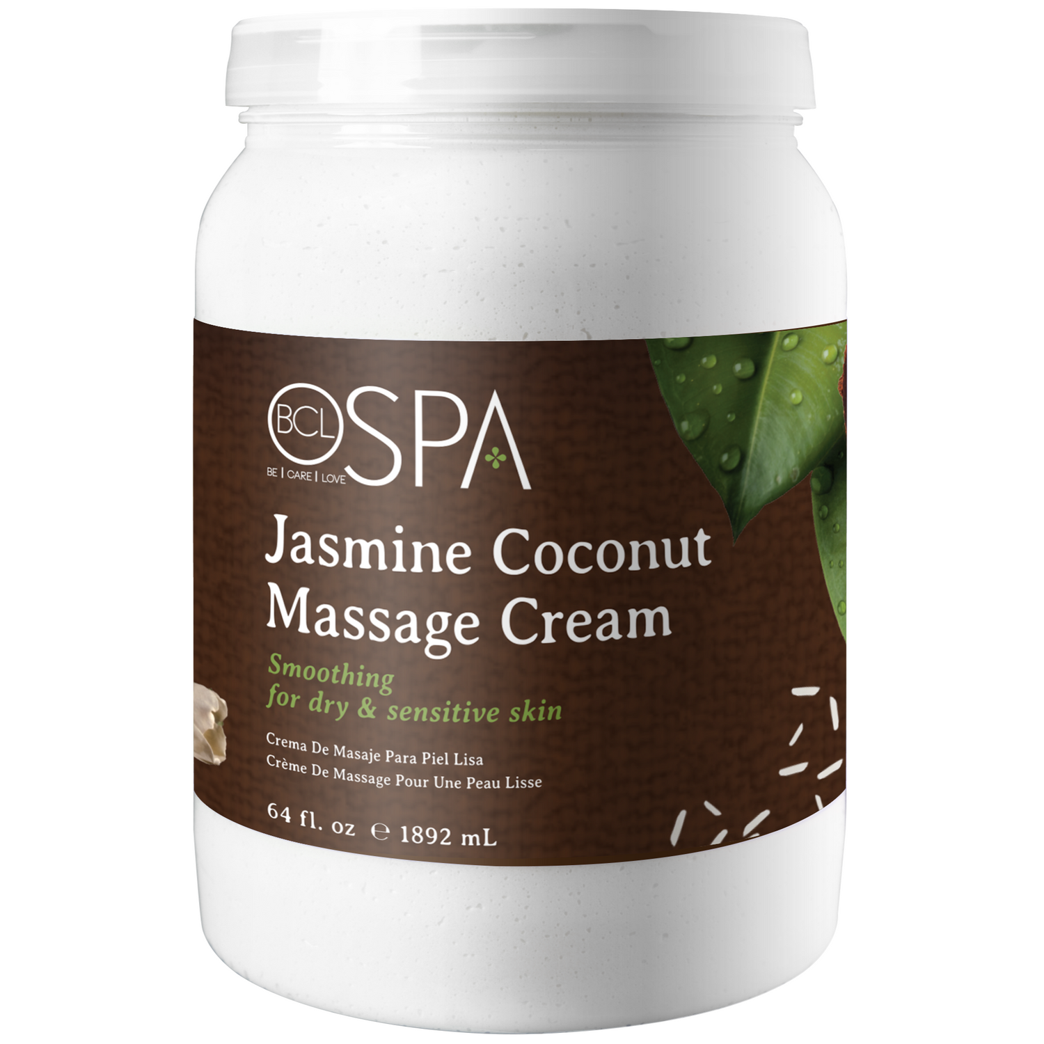 BCL Spa Massage Cream, Jasmine + Coconut 1892ml