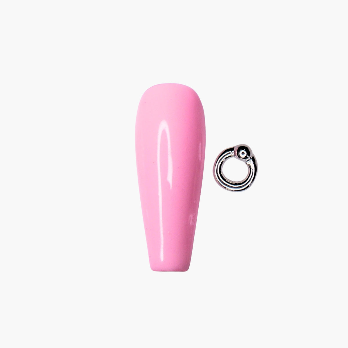 Nail decoration, Closure Ring Silver 6 pcs